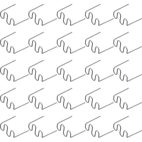 500 Pcs Baguettes de Soudage Agrafe Chaude Réparation Machine en Plastique Soudage Agrafeuse Chaude Voiture Auto Pare-Chocs Réparation Pré Coupe Vague Agrafes 0.6 Mm (1/5)