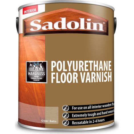 Sadolin Polyurethane Floor Varnish - Satin - 5L