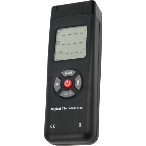 Thermomètre à thermocouple numérique LCD de type TL-TK02 2K, à contact. (1/5)