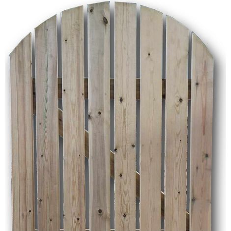 Slatted Picket Gate - Timber - L4 x W90 x H100 cm - Fully Assembled
