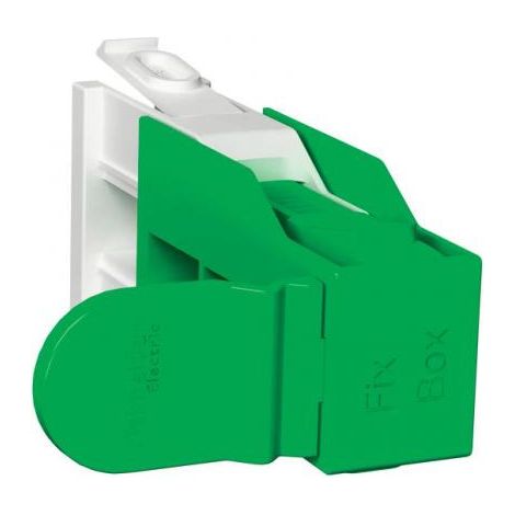 Schneider Electric – Coffret de communication LexCom Home accessoire 2 Fix Box – Maintien des connecteurs RJ45 – Longueur 55mm – Température 0 à 80°C (1/2)