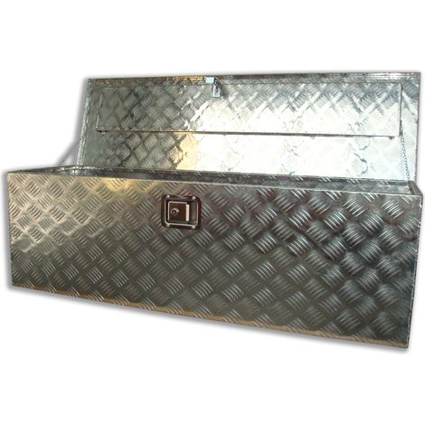 Baule portautensili SOGI BLE-125 porta attrezzi cassone pick-up in alluminio - 1250 x 385 x 385 h mm (1/5)