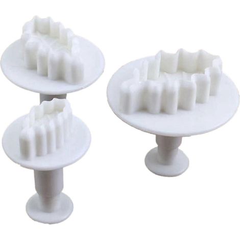 Lot de 3 emporte-pièces en forme de feuilles pour fondant et biscuits - Accessoires de cuisine