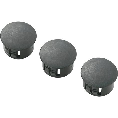 TRU COMPONENTS TC-HPR-15203 Bouchon Epaisseur de plaque (maxi) 1.1 mm Polyamide noir 100 pc(s)