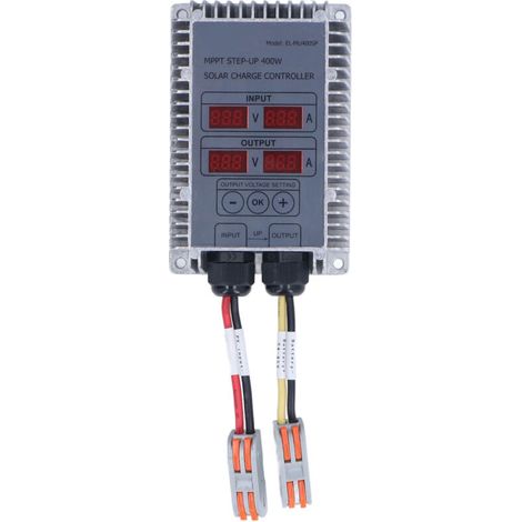 MPPT-Boost-Solarbatterie-Laderegler, einstellbare Spannung, wasserdicht mit Display, 24–85 V, 100 W (1/5)