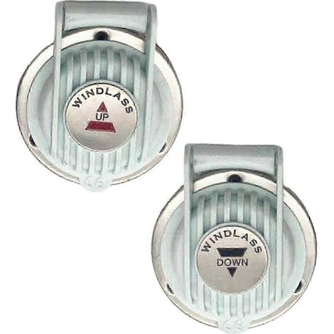 Lot de 2 interrupteurs à pied 12 V/24 V pour guindeau marin et treuil d'ancre de bateau (1/5)