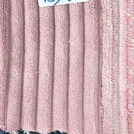 Solid color corduroy bohemian farmhouse style orange-green gradient living room decorative cushion cover - 45x45 - light pink 5
