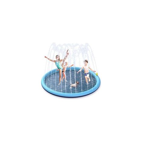 Tapis d'eau 170cm – PVC antidérapant – Splash Pad pour jeux d'eau extérieur – Compatible avec tuyau d'arrosage standard (1/5)
