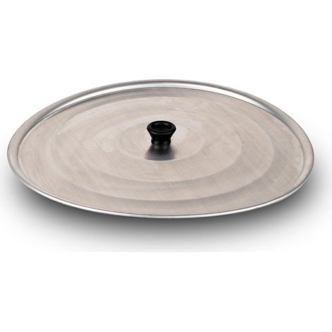 Mamù Coperchio in alluminio bianco, made in italy, Ø 38 cm, con pomello termoresistente