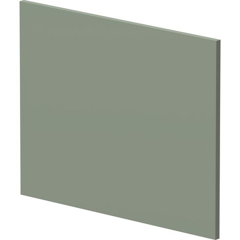 Hudson Reed Square Shower Bath End Panel 520mm H x 680mm W - Fern Green