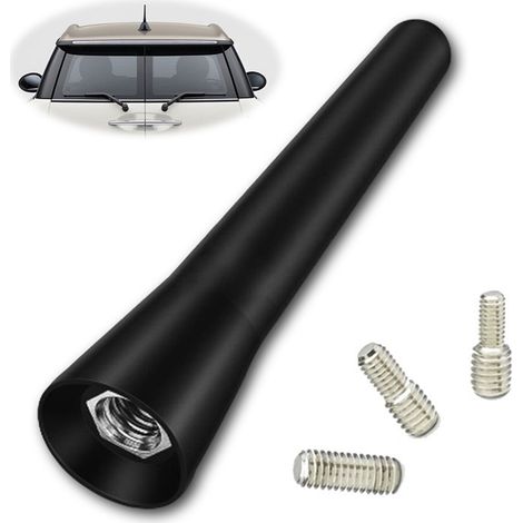Antenne Radio Voiture - Mât Antenne Toit FM AM - Compatible Universel pour Récepteur Radio Automobile - Noir - 1 Pièce (1/5)
