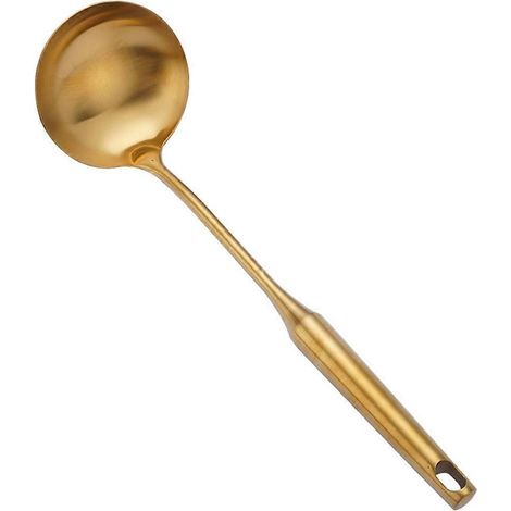 Louche à soupe en acier inoxydable - Cuillère de cuisine élégante pour le service (1/5)