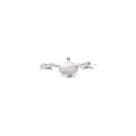 Ventilateur de plafond LED avec télécommande, luminosité réglable et circulation de l'air efficace pour un usage domestique (trois têtes) (1/4)