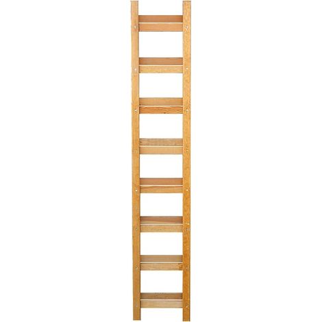 Outifrance – Échelle de couvreur pliante 4 m – En bois avec échelons plats – Charnières en acier avec loquet – Section des montants 50 x 20 mm (1/5)