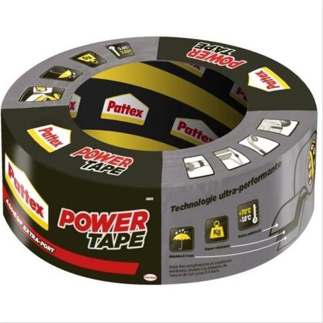 Ruban adhésif de réparation Power Tape orange 50mm x L=30m Pattex