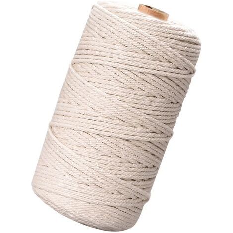 Cordon Tissé - 3 mm - 100 m - Beige (1/4)