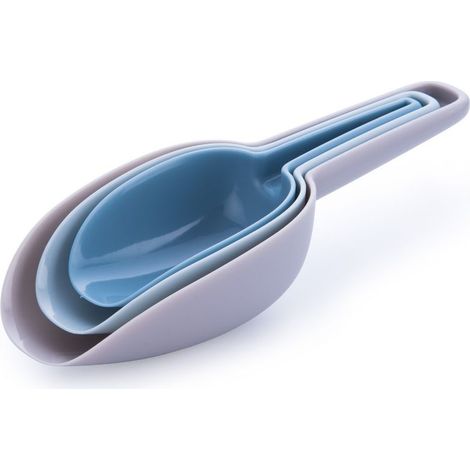 Lot de 3 Cuillères à Nourriture Cuillère à Mesurer pour Chien Plastique Pelle pour Nourriture Croquette de Chien Chat Lapin Oiseaux Multifonction Pelle-25.5x8x3.7cm (1/5)