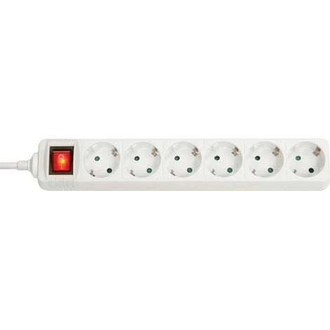 Lindy 73103 prolunghe e multiple 6 presa(e) AC Interno Bianco (1/5)