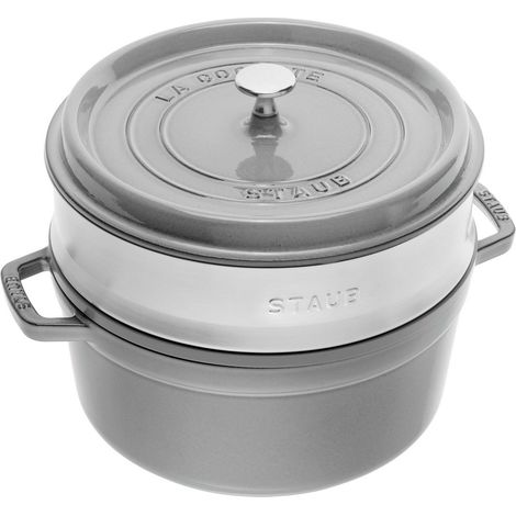 Staub La Cocotte cazuela de hierro fundido gris grafito 24 cm (1/2)