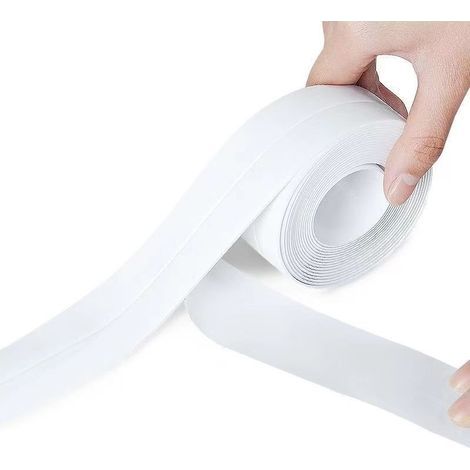 White silicone sealant, anti-mold and waterproof tape (3.2 meters  6 cm, white) (1/5)