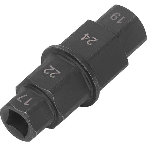 Sechskant-Achsenschlüssel für Motorräder – Ausbau der Vorderachse 17, 19, 22, 24 mm – Schwarz (1/5)