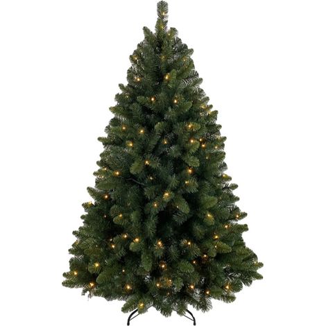 Albero di Natale CM 180 folto con 761 rami completo di 190 luci led incorporate PVC Magia Natalizia elegante apertura ad ombrello (1/4)