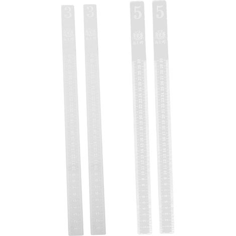 Règle de Mesure et Règle à Pâtisserie en Acrylique Transparent 2 Pièces 3Mm 5Mm, Convient pour Niveau de Pâte et Préparation de Biscuits à Domicile (1/5)
