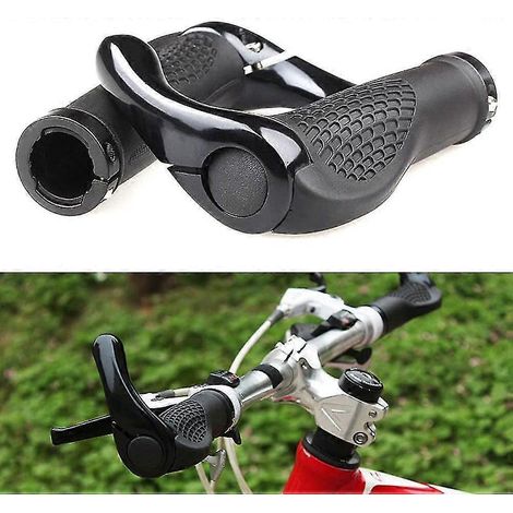 Poignées de guidon pour vélo de montagne, confortables et antidérapantes en caoutchouc
