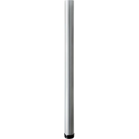 Hettich Möbelfuß 6,0 x 84 - 87 cm Aluminium-Optik - 1 Stück Möbelfuß