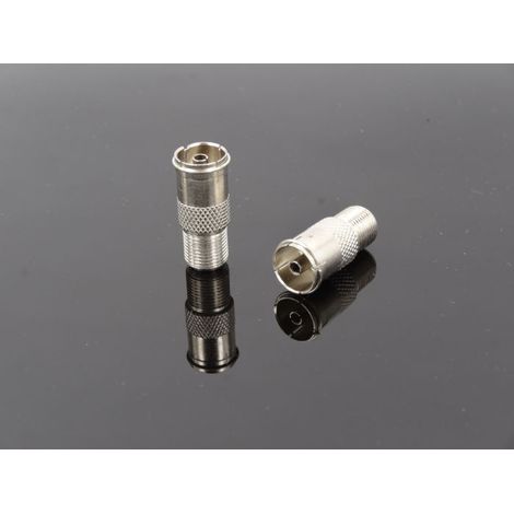 9,5-mm-F-Buchse als TV-Kabeladapter aus Zinklegierung, Zollstecker für Set-Top-Boxen. (1/5)