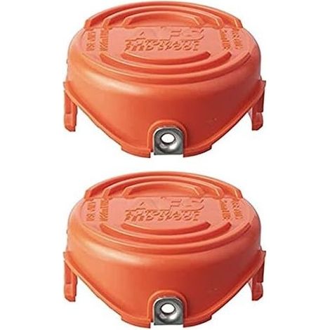 Lot de 2 capuchons de bobine de rechange 90583594 pour tondeuses Black & Decker SF-080-BKP (1/5)