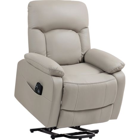Fauteuil releveur électrique relaxant avec massage et chaleur, dimensions 89 x 94,5 x 103 cm, gris (1/5)