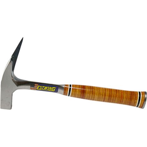 Estwing E239MM Milled Face Roofers Pick Hammer with Leather Grip, 21oz/600g