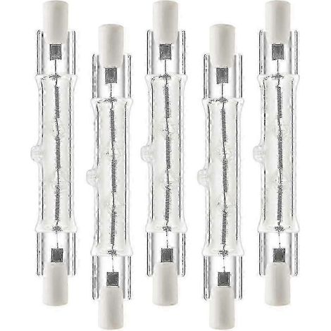 Ampoule halogène linéaire R7s 118 mm 300 W 230 V, à intensité variable. (1/5)