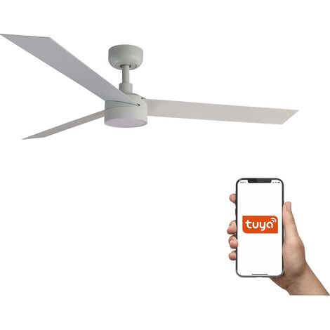 Faro Cruiser Ventilateur de plafond intelligent LED Cruiser 132 cm, blanc mat, CCT (1/4)