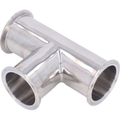 BelleRise - Té triple bride hygiénique – Acier 304 sans fuite – Alimentaire/pharma – 63 mm (1/5)