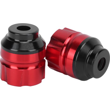 Brems- und Kupplungsflüssigkeitsbehälter für Motorräder, 2 Stück, universeller Aluminiumlegierungsbecher für Roller und Motorrad, Rot (1/5)