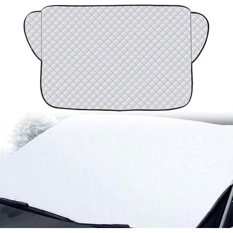 Car Windshield Frost Protector, 148100cm Car Windshield Cover, Foldable Winter Windshield Cover, Sun Protection for Car Windshields, for Anti-Frost, Snow, Ice, Rain, UV (1/5)