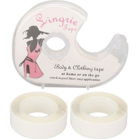 Ruban Double Face - Adhésif Corps Et Vêtements - Distributeur Inclus - 2 Rouleaux De 10 M X 1,27 Cm (1/5)
