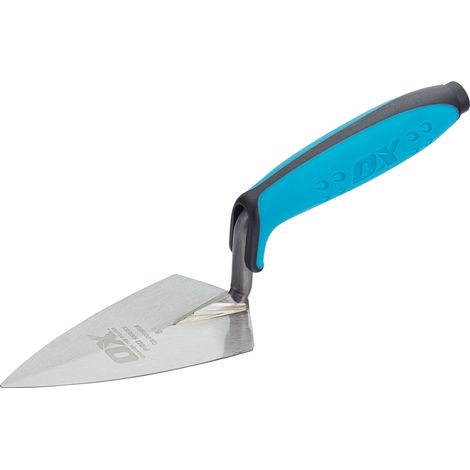 OX Philadelphia - Cazzuola per puntare con motivo "Cazzuola" in acciaio al carbonio con impugnatura morbida Dura-Grip, multicolore 127 mm (1/3)