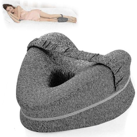 Coussin pour les jambes Coussin latéral ergonomique pour un soutien optimal Coussin pour les genoux en mousse à mémoire de forme pour les personnes dormant sur le côté Coussin de positionnement ave (1/3)