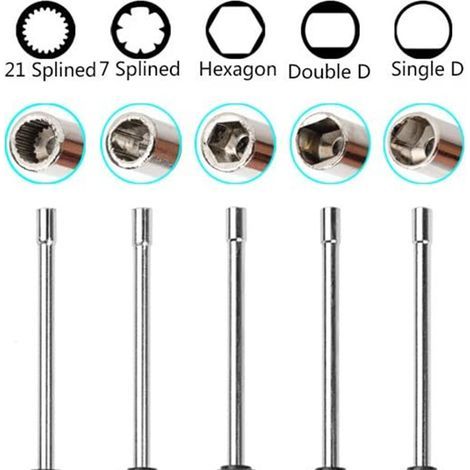 Juego de 10 destornilladores para ajuste de carburador, herramienta de reparación para cortadoras de césped con puntas de diferentes formas. (1/5)