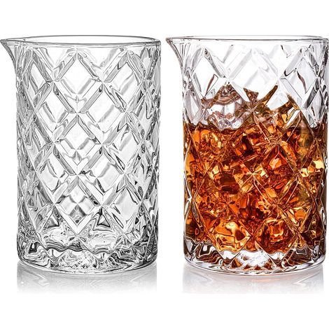 Verre à Cocktail en Verre 685 ml avec Motif Diamant