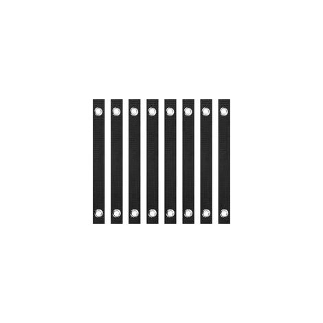 Sangles d'arbre de 16 Pouces pour Tuteurer, Lot de 8 Piquets de Soutien d'arbre, Attaches de Redressement d'arbre avec Œillets pour Les Arbres Nouvellement Plantés, Noir (1/5)