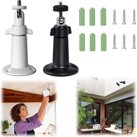 Supports muraux pour caméra lot de 2 - fixations pivotantes 5,8 x 12 cm (1/5)