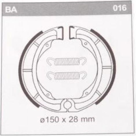Bremsbacke bendix für Motorrad suzuki 400 pe ba016 neu