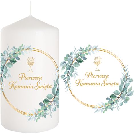 KERZE Abendmahlskerze für den Tisch KREIS 15 cm
