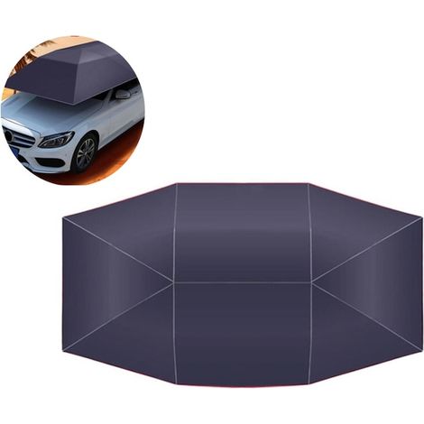 Pare-soleil voiture 4x2,1m, imperméable, anti-UV, noir, protection solaire auto résistante, auvent extérieur, grande taille. (1/5)