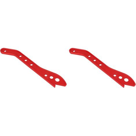 CSPARKV Lot de 2 blocs poussoirs et poussoirs pour le travail du bois en rouge de sécurité, idéal pour les travailleurs du bois sur les scies circulaires de table, les tables de fraisage, les scies à (1/5)