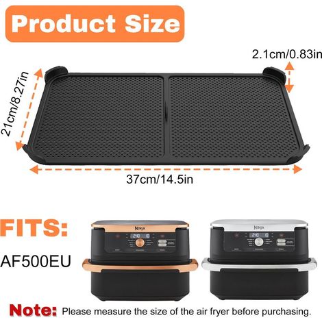 Air Fryer Ninja 10.4L AF500EU Anti Splash Silicone Accessories Compatible with Air Fryer Ninja Foodi 10.4L, Reusable Air Fryer Accessories (One Piece) (1/4)
